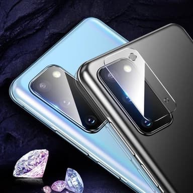 Linsskydd 2.5D 9H härdat glas Bakre Kamera Samsung Galaxy S20