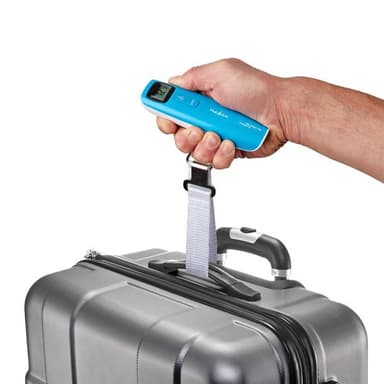 Nedis Digital bagagevÃ¥g, 50kg - BlÃ¥/Vit