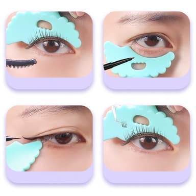 Multifunktionell silikon eyeliner-hjälpare Flerfärgad