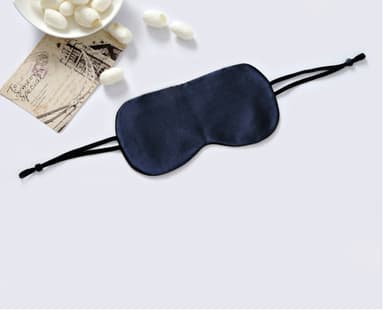 100 % Mulberry Silk Sleep Eye Mask Marinblå
