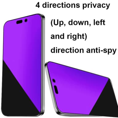 iPhone 16 360° Privacy Skärmskydd i härdat glas iPhone 16 Pro