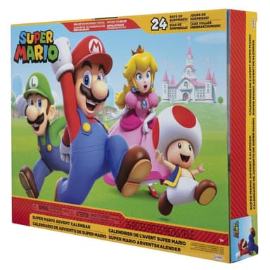 JAKKS Pacific Super Mario Adventskalender 2,5 tums figurer & tillbehör Klassiskt tema
