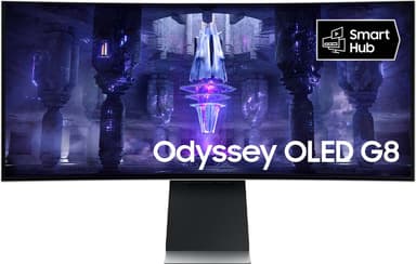 Samsung Odyssey G8 S34BG850S 34" välvd OLED-bildskärm (silver)