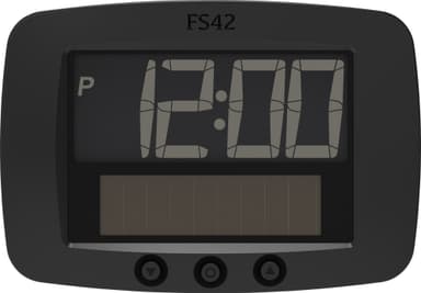 Park Solar Digital elektronisk parkeringsskiva FS42 (svart)