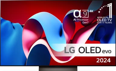 LG 77" C4 4K OLED evo TV (2024)