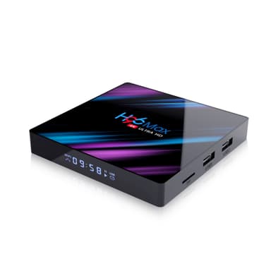 H96 Max TV Box RK3318 Android 10.0 2.4G/5G Svart 4 GB+32 GB