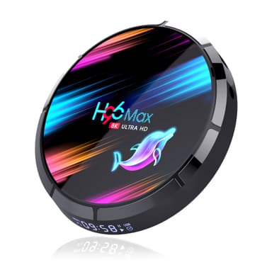 H96 Max S905X3 TV Box Android 9.0 8K 2.4G EU Svart 4 GB+32 GB