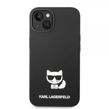 Karl Lagerfeld iPhone 14 Plus Skal Liquid Silicone Choupette Svart