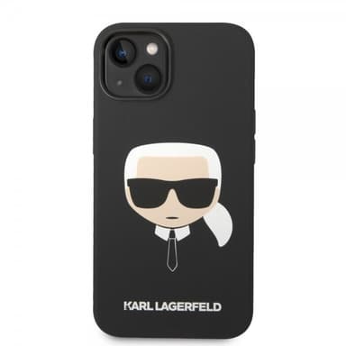 Karl Lagerfeld iPhone 14 Plus Skal Liquid Silicone Karl Svart