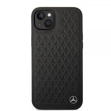 Mercedes Benz iPhone 14 Plus Skal Star Pattern Svart