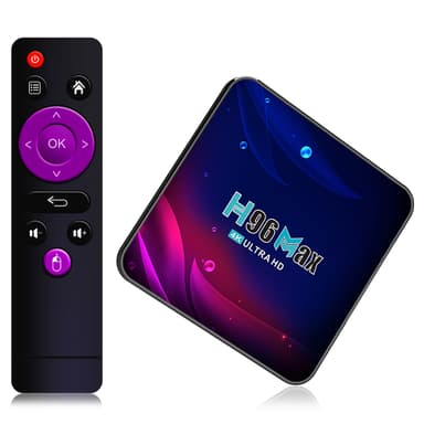 H96 Max RK3318 TV Box Android 11.0 2.4G Svart 4 GB+32 GB