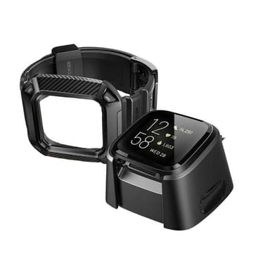 SUPCASE UB Pro Armband Fitbit Versa 4 - Svart