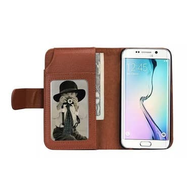 Iphone X Plånboksfodral med 6 kortplatser Brun