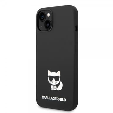 Karl Lagerfeld iPhone 14 Plus Skal Liquid Silicone Choupette Svart