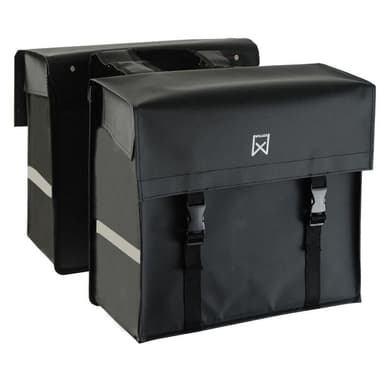 vidaXL Cykelväskor 40 L presenningstyg mattsvart