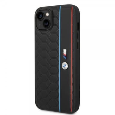BMW iPhone 14 Skal Hexagonal Pattern Svart