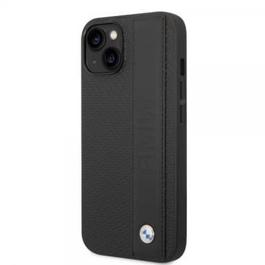 BMW iPhone 14 Skal Big Logo Stripe Svart