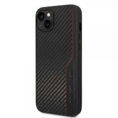 AMG iPhone 14 Plus Skal Carbon Effect Stamped Logo Svart