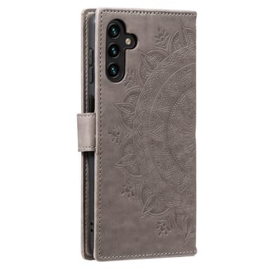 SKALO Samsung A04s 4G Mandala Plånboksfodral - Grå
