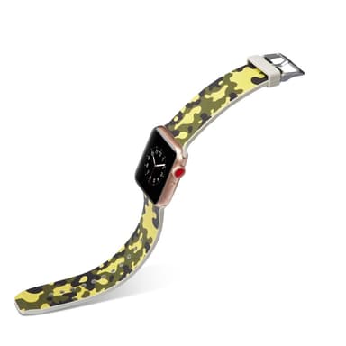 Silicone klockrem för Apple Watch 4 44mm, 3/2/1 42mm - Army Green Camouflage