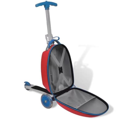 vidaXL Sparkcykel med väska för barn röd