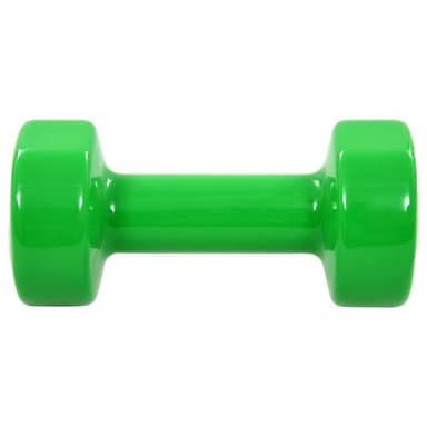 vidaXL Hantlar 2 st 4 kg gjutjärn grön