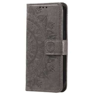 SKALO Sony Xperia 5 IV 5G Mandala Plånboksfodral - Grå