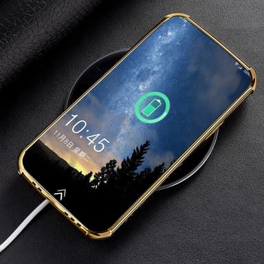 SKALO Samsung A23 5G Krokodil Guldkant Skal - Svart