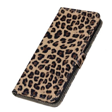 SKALO Motorola Edge 30 Ultra 5G Leopard mönstrad Plånboksfodral i PU Läder