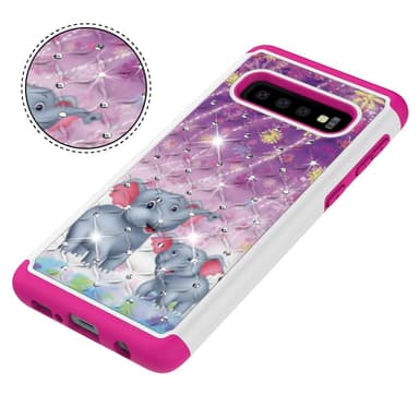 Samsung Galaxy S10 TPU-Skal Armor Extra Tåligt - Elephants