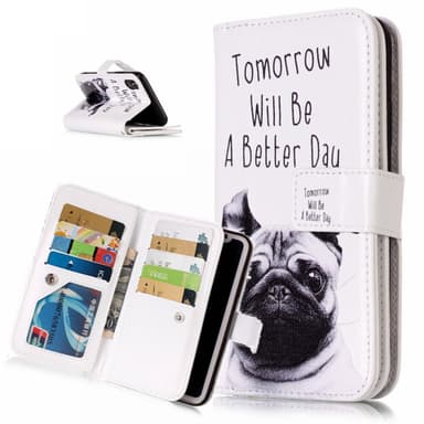 iPhone X / XS Fodral 9 Kortplatser - Pug