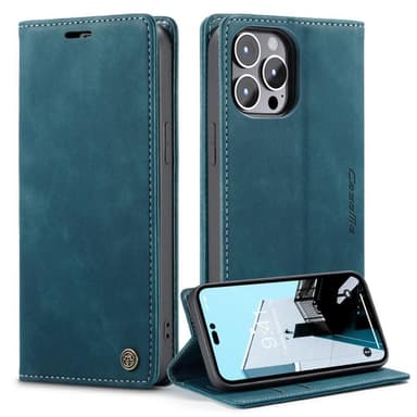 CASEME Plånboksfodral iPhone 14 Pro - Blå