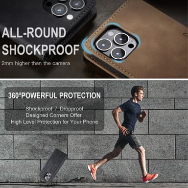 CASEME Plånboksfodral iPhone 14 Pro - Svart
