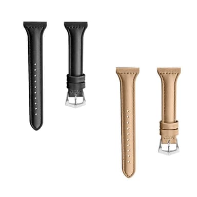 SKALO Läderarmband till Garmin Venu 2S - Beige