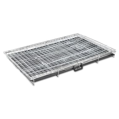 vidaXL Hopfällbar hundbur XL metall