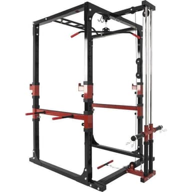 Gorilla Sports Power Rack Cage - Ink kabelstation