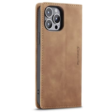 CASEME Plånboksfodral iPhone 14 Pro Max - LjusBrun