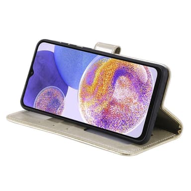 SKALO Samsung A23 5G Mandala Plånboksfodral - Guld