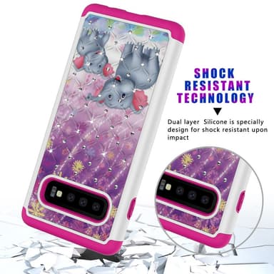 Samsung Galaxy S10 TPU-Skal Armor Extra Tåligt - Elephants