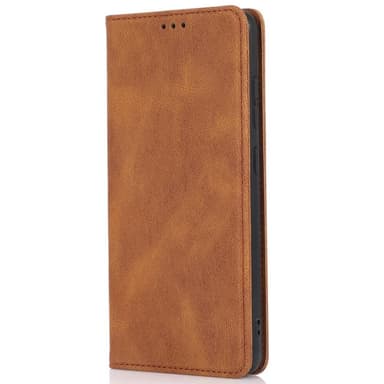 SKALO Samsung A23 5G Slim Premium Plånbok - Brun