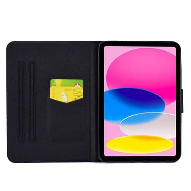 Apple iPad 10.9 2022 Vikbart fodral korthållare - Katt