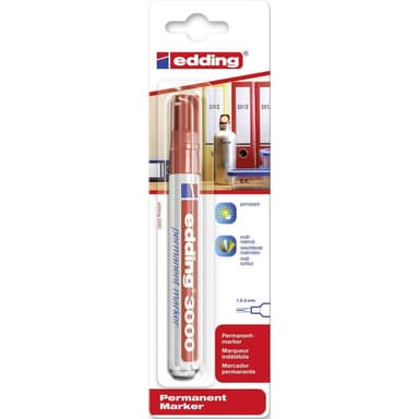 Edding Permanent bläckpenna edding 3000 Röd