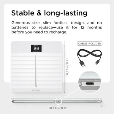 Withings Body Cardio badrumsvåg WITWBS04WH (vit)