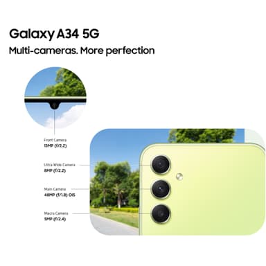 Samsung Galaxy A34 5G smartphone 6/128GB (silver)
