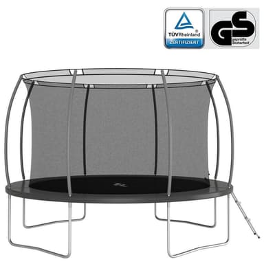 vidaXL Studsmatta rund 366x80 cm 150 kg