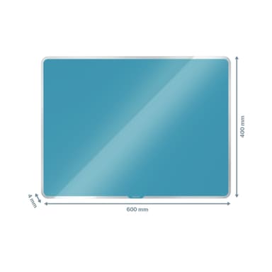 Glastavla magn. Leitz Cosy 60x40, Blå