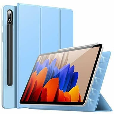 Tri-fold fodral med stativfunktion för Galaxy Tab S7 Plus 12,4"", Blå
