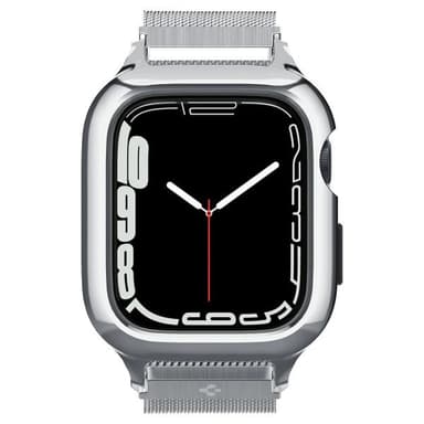 Spigen Apple Watch 40mm Skal med Armband Metal Fit Pro Silver