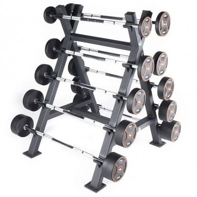 Thor Fitness Svart Pu Rak Skivstång, Fast skivstång 40 kg