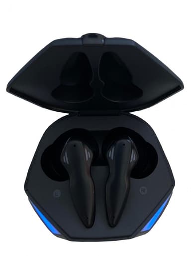 U30 Trådlösa In-Ear Gaminghörlurar med LED, Svart